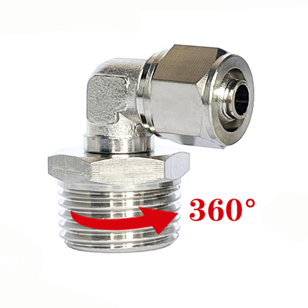 360 Degree Rotary L Elbow Oute - Compression Fitting Brass ulasan dan harga